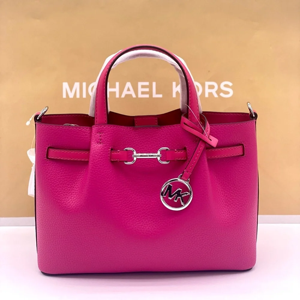 Michael Kors Carson Small Leather Satchel Crossbody